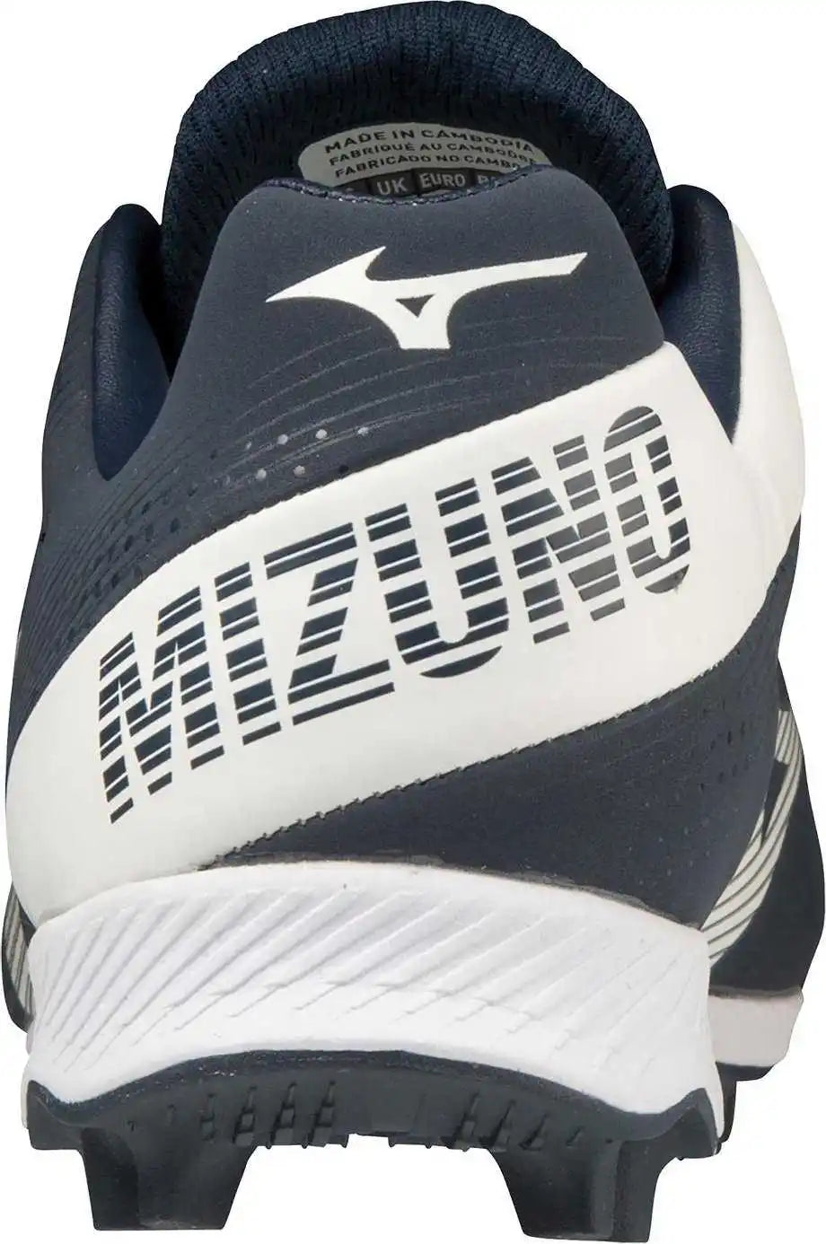Mizuno 320673 Youth Wave Lightrevo Jr Low Molded Cleats - Navy White