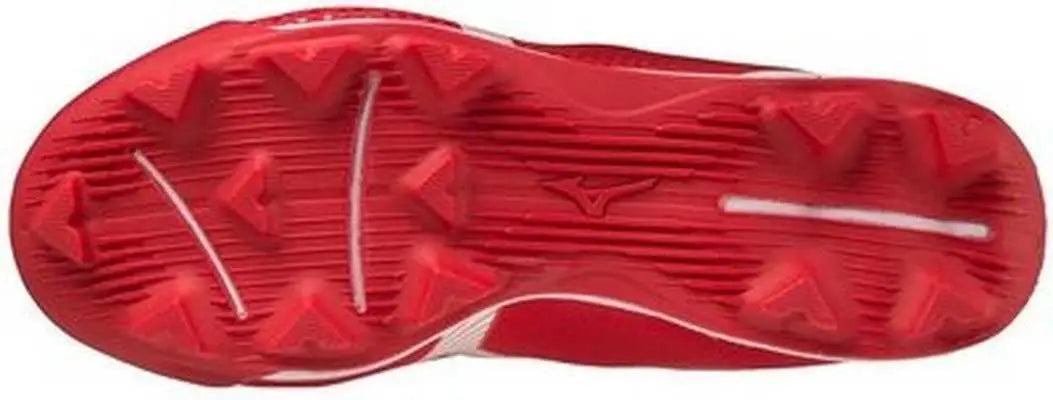 Mizuno 320673 Youth Wave Lightrevo Jr Low Molded Cleats - Red White
