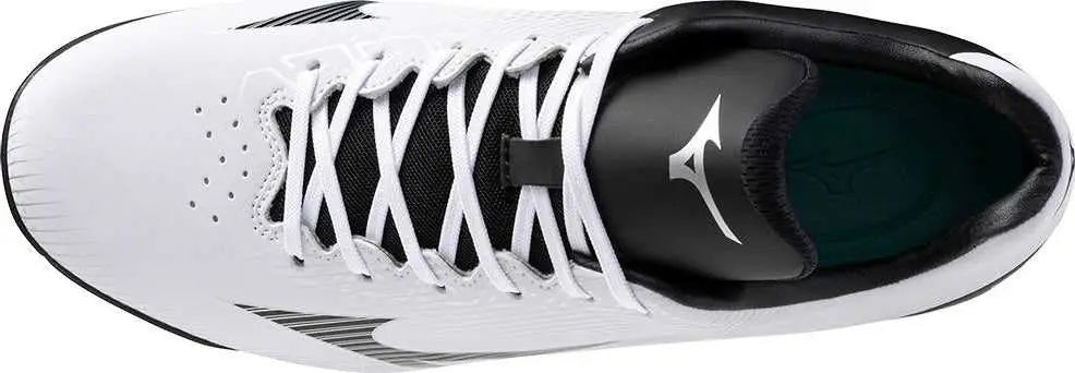 Mizuno 320681 Wave Lightrevo Low Molded Cleats - White Black