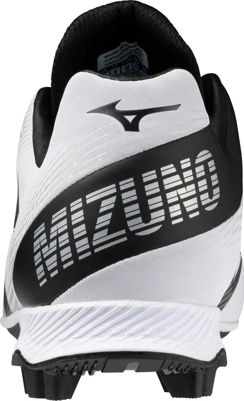 Mizuno 320681 Wave Lightrevo Low Molded Cleats - White Black