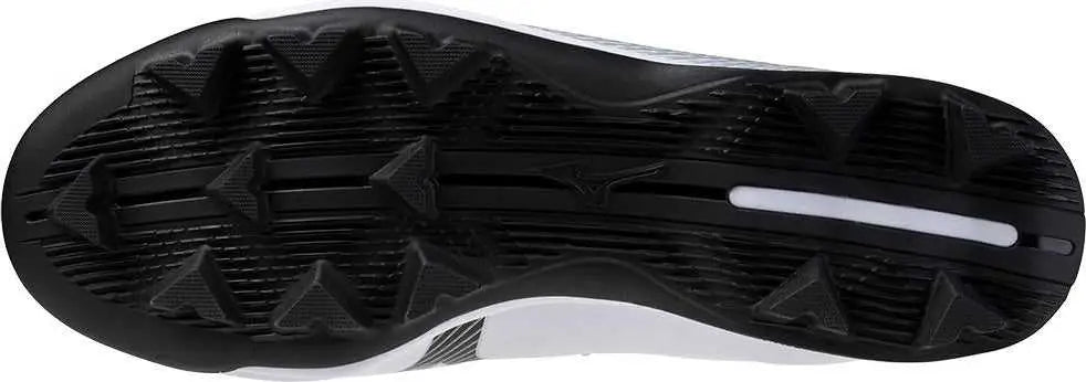 Mizuno 320681 Wave Lightrevo Low Molded Cleats - White Black