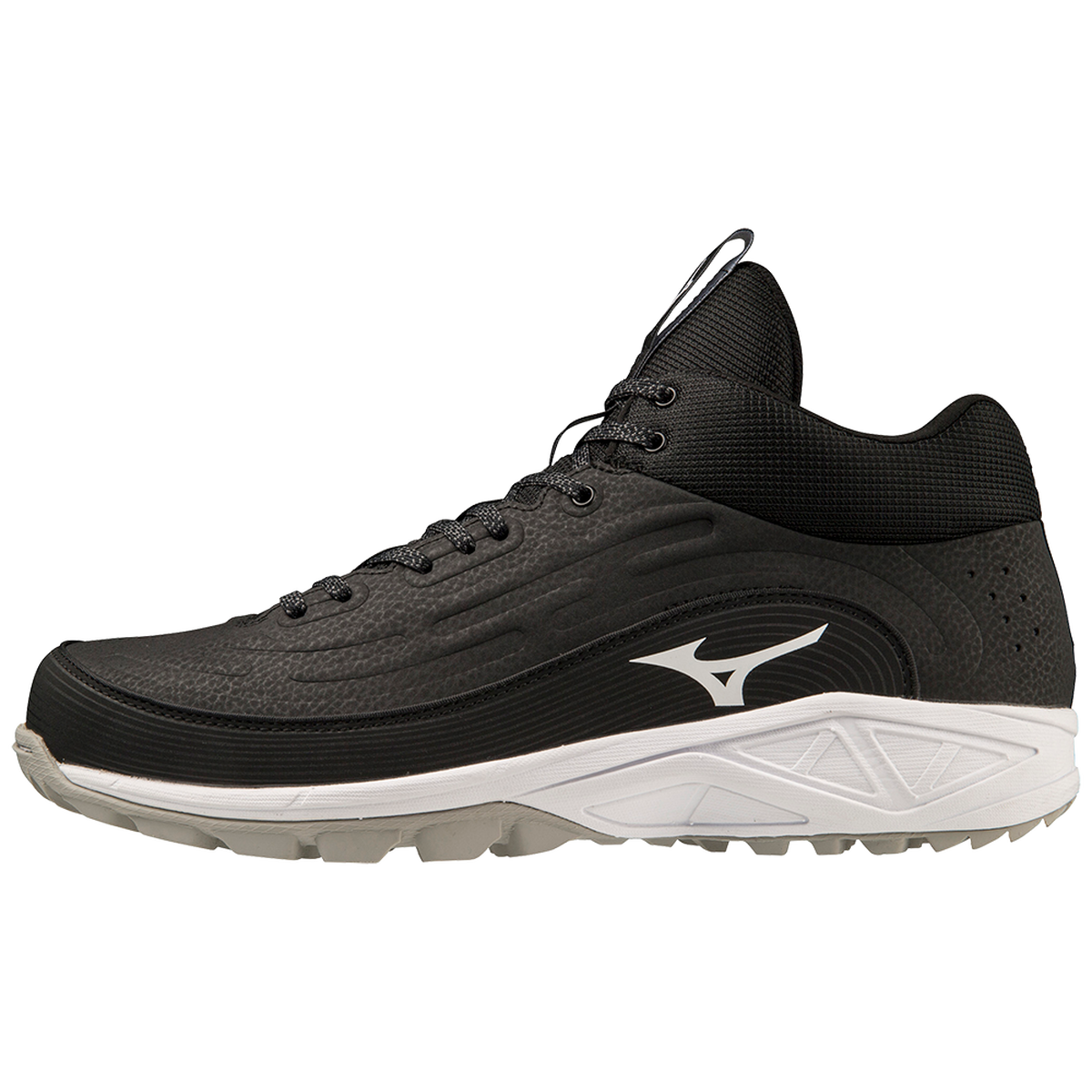 Mizuno 320686 Ambition 3 Bb Mid All Surface Turf - Black White - 10