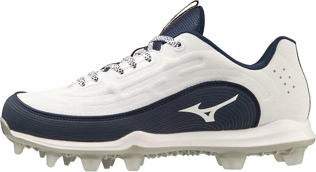 Mizuno 320687 Finch Elite 6 Softball Cleats - White Navy