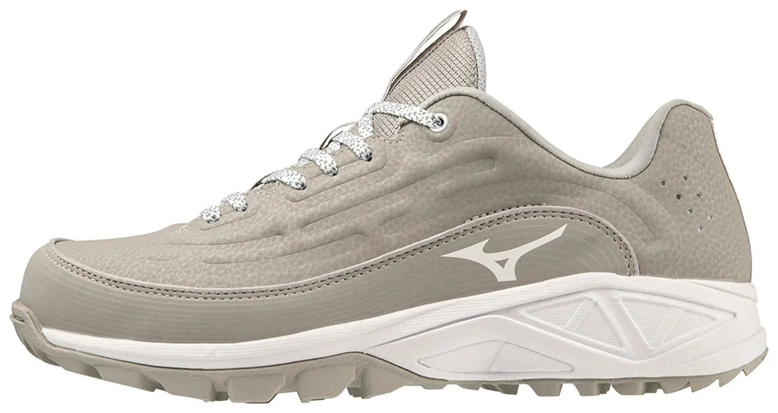 Mizuno 320690 Ambition 3 Fp Low Women’s All-surface Baseball Shoes - Gray White