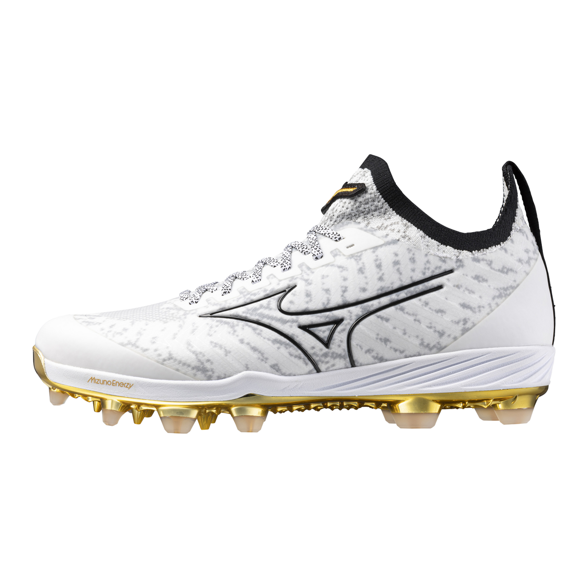 Mizuno 320695 Pro Tpu Baseball Cleat Spike - White Gold - 10