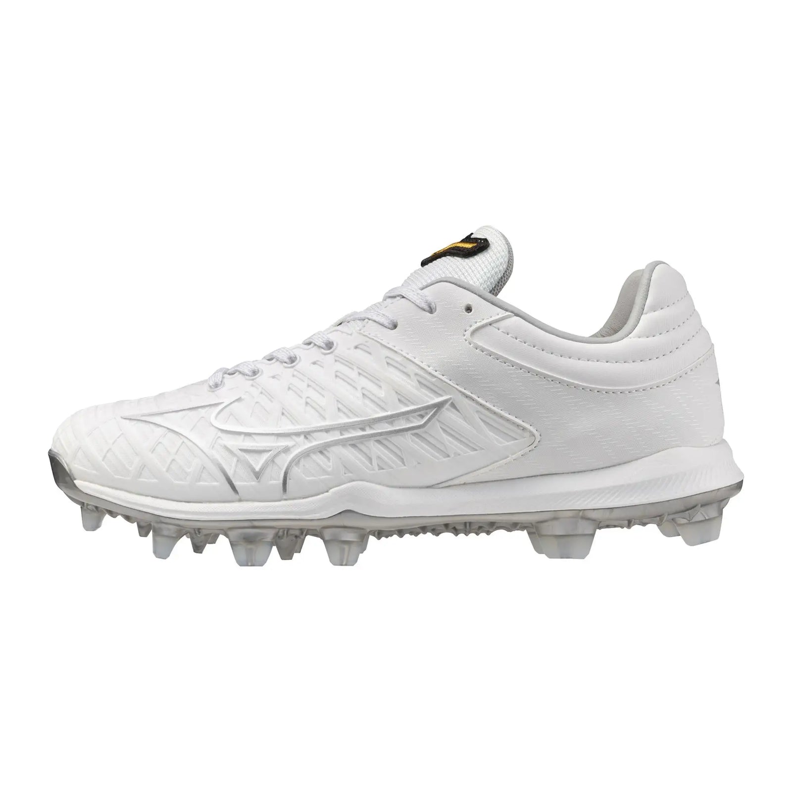 Mizuno 320699 Women’s Pro Fp Low Molded Cleats - White Silver