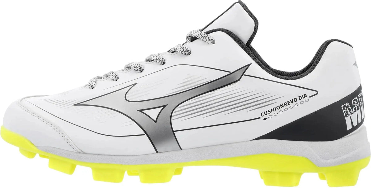 Mizuno 320707 Cushionrevo Diamond Tpu Molded Cleats - Safety Yellow