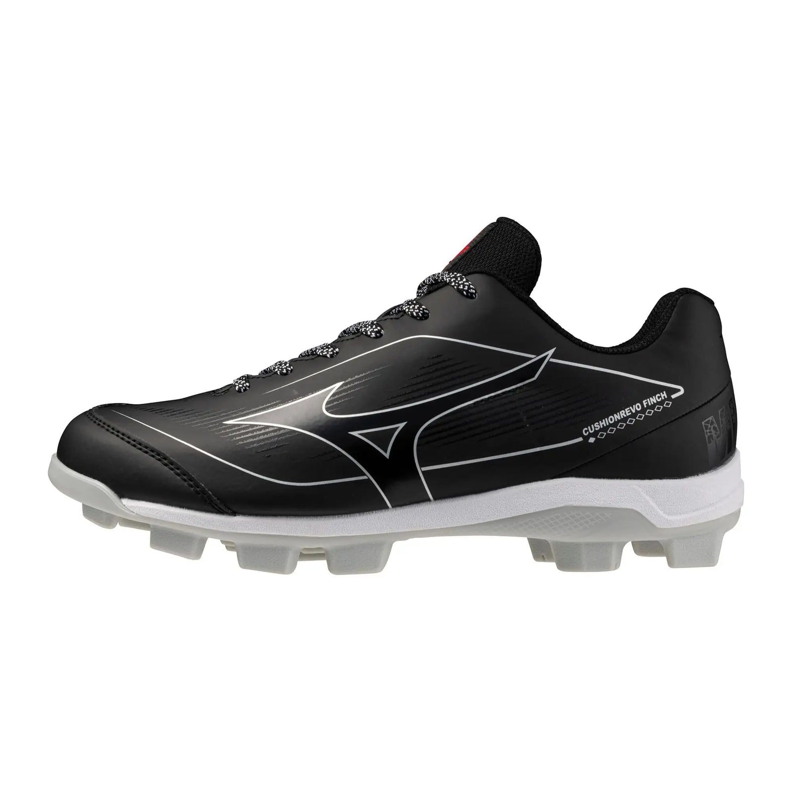 Mizuno 320708 Cushionrevo Finch Tpu Molded Cleats - Black White