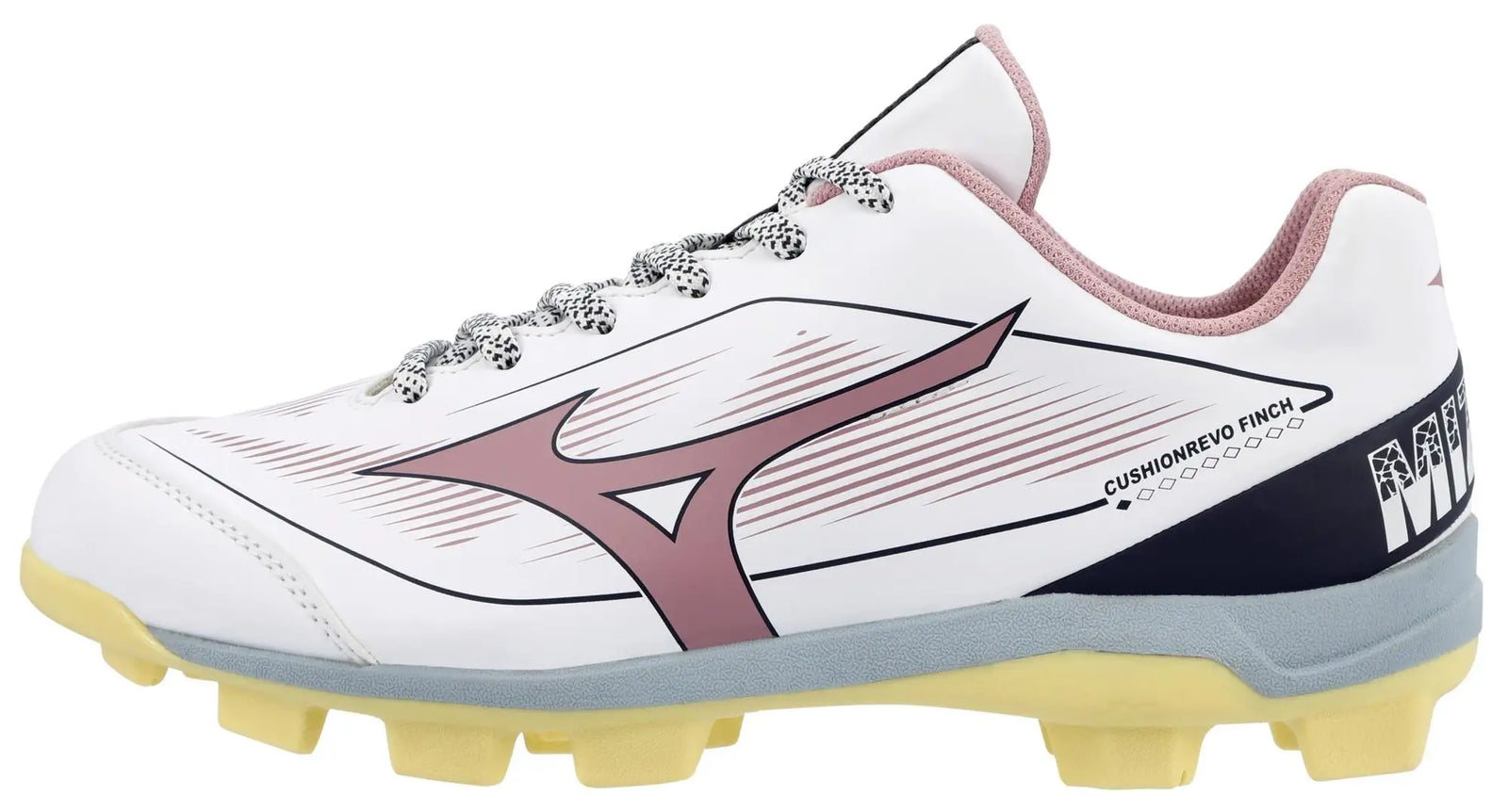 Mizuno 320708 Cushionrevo Finch Tpu Molded Cleats - Purple Yellow
