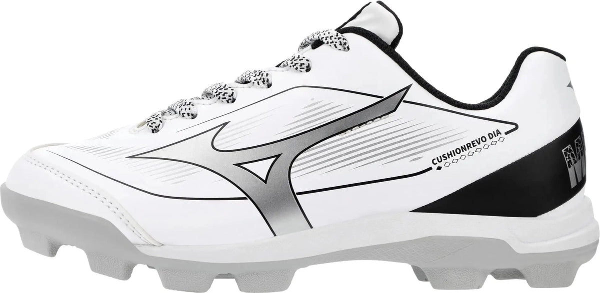 Mizuno 320709 Cushionrevo Diamond Jr - White Black
