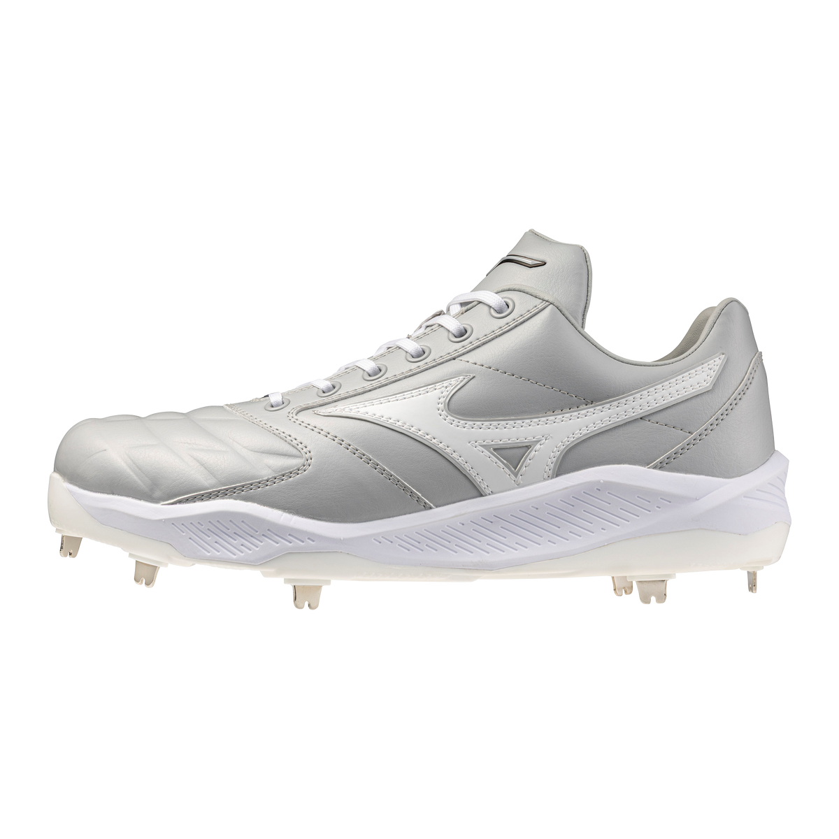 Mizuno 320719 Men’s Pro Select Metal Baseball Cleat - Gray-white - 10