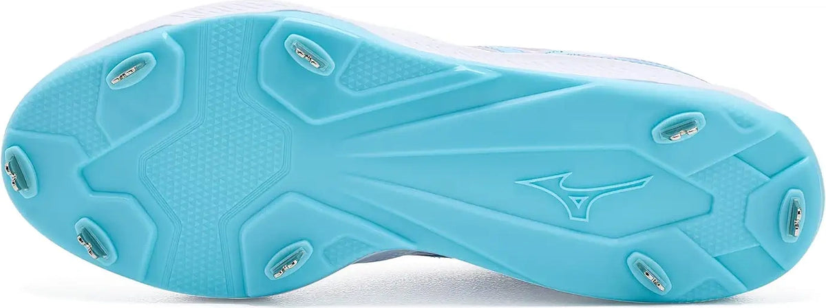 Mizuno 320720 Pro Select Fastpitch Metal Cleat - White Pink