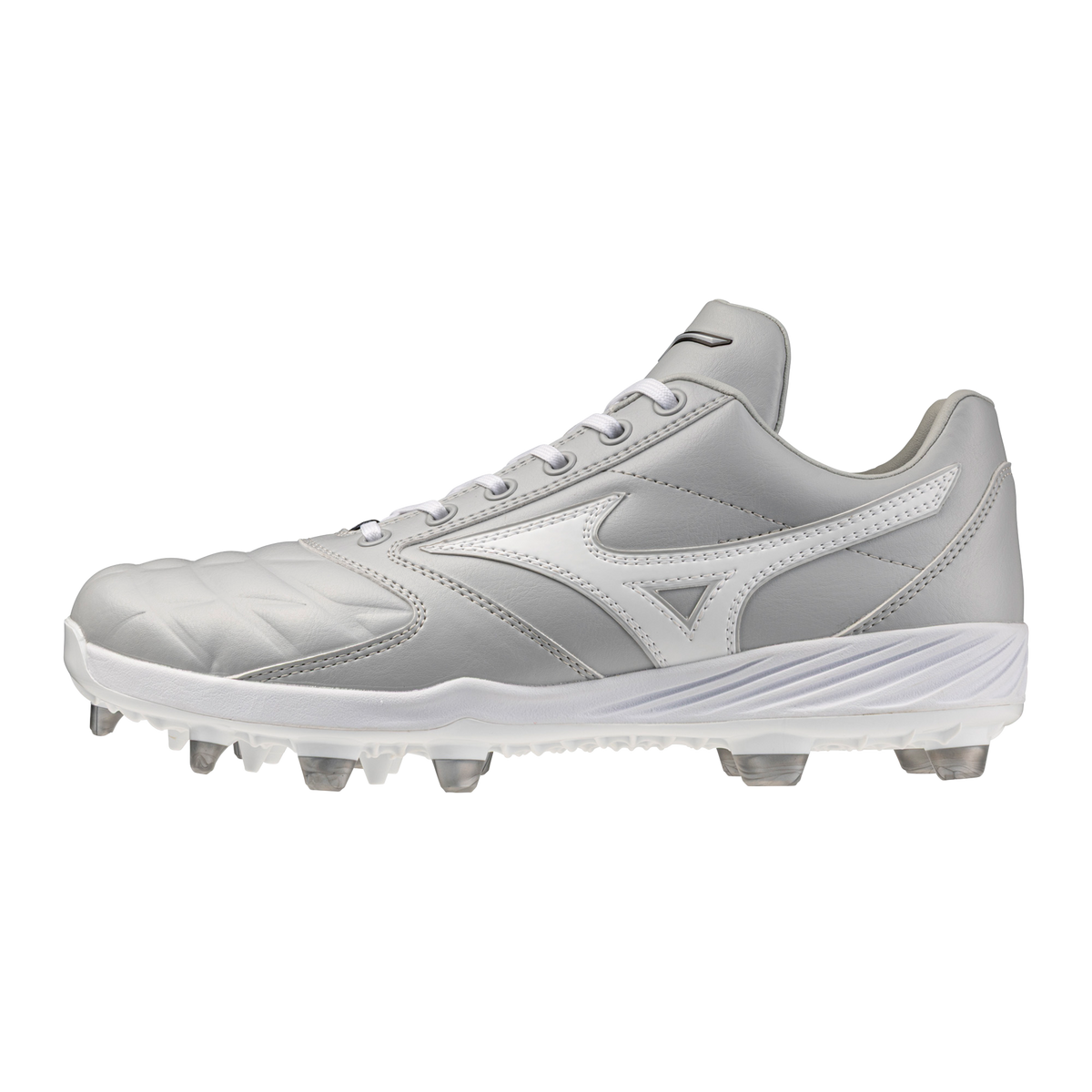 Mizuno 320722 Men’s Pro Select Tpu Baseball Cleat - Gray-white - 10