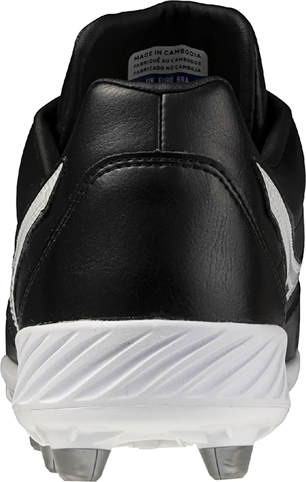 Mizuno 320722 Pro Select Tpu Molded Baseball Cleats - Black White