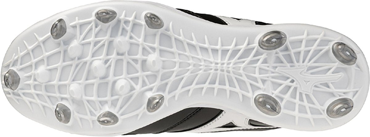 Mizuno 320722 Pro Select Tpu Molded Baseball Cleats - Black White