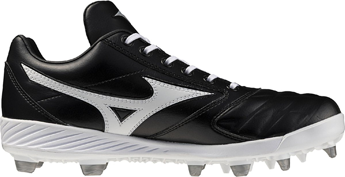 Mizuno 320722 Pro Select Tpu Molded Baseball Cleats - Black White