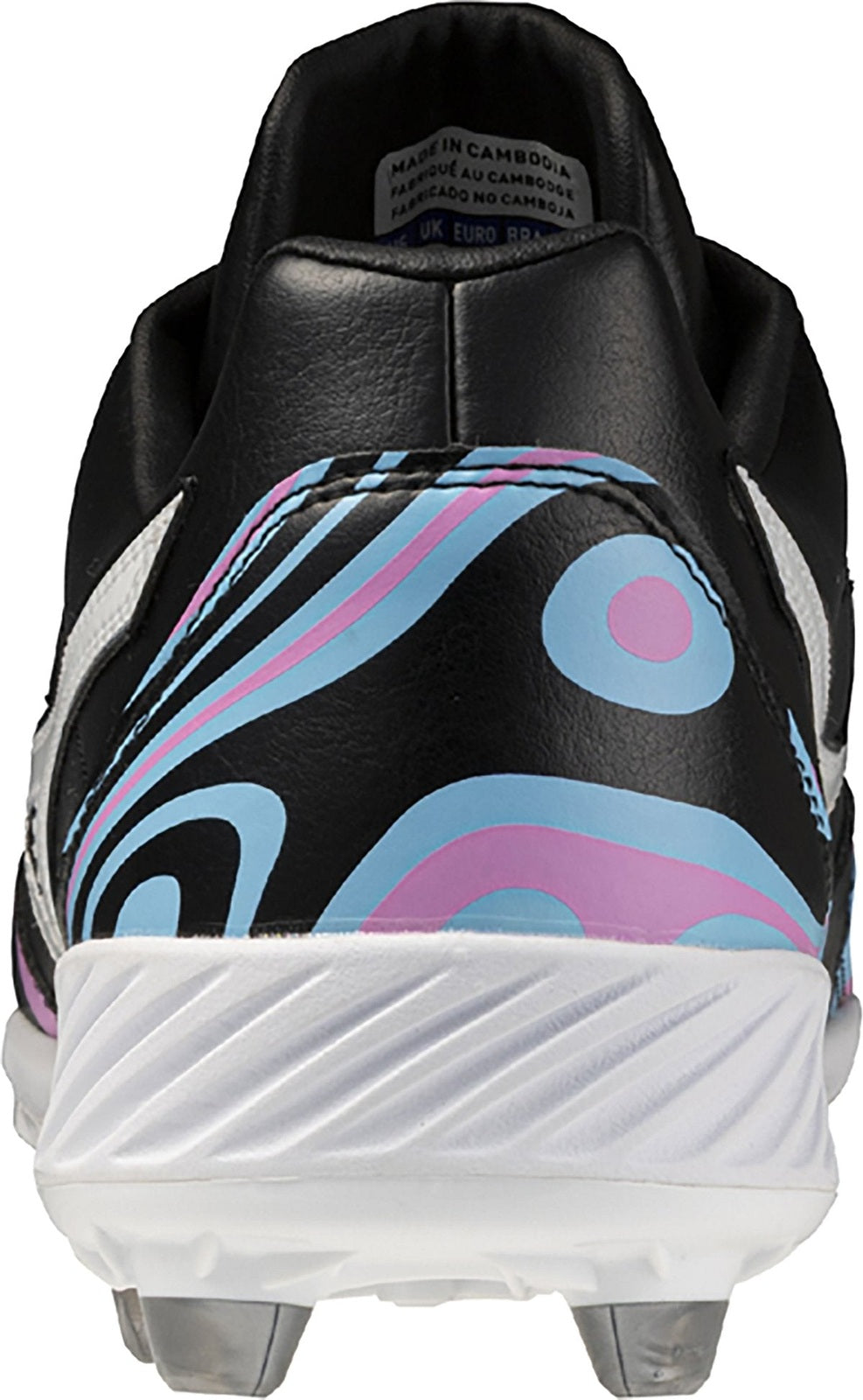 Mizuno 320722 Pro Select Tpu Molded Baseball Cleats - Bright Pink Blue