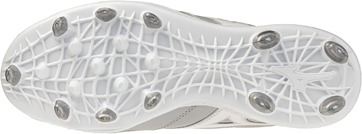 Mizuno 320722 Pro Select Tpu Molded Baseball Cleats - Gray White
