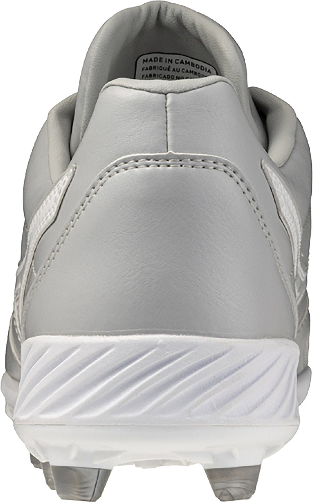 Mizuno 320722 Pro Select Tpu Molded Baseball Cleats - Gray White