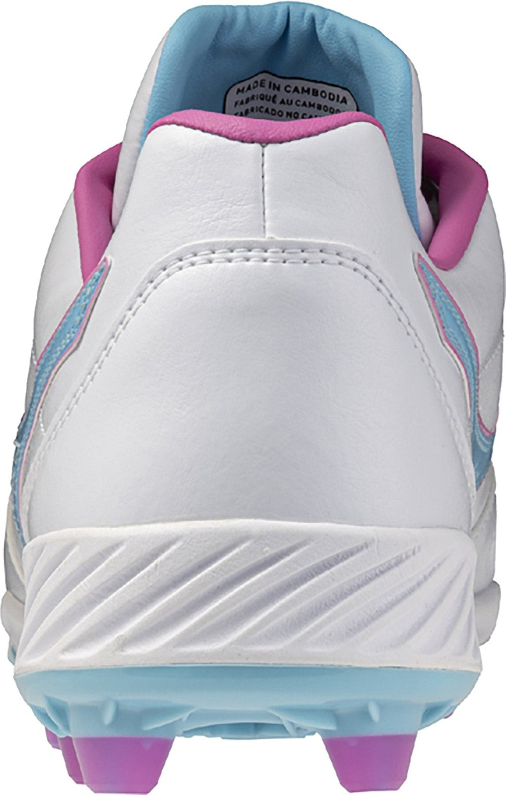 Mizuno 320722 Pro Select Tpu Molded Baseball Cleats - White Pink