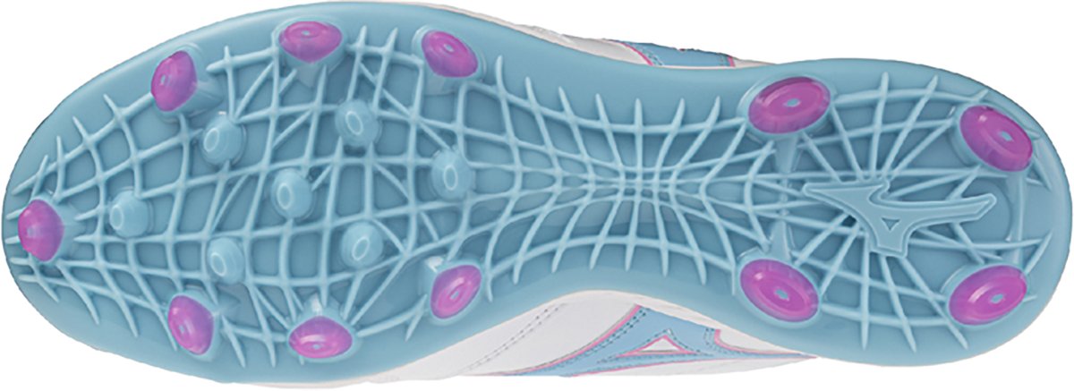 Mizuno 320722 Pro Select Tpu Molded Baseball Cleats - White Pink