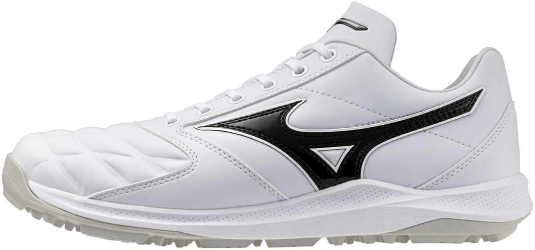 Mizuno 320728 Pro Select Turf Baseball Shoe - White Black