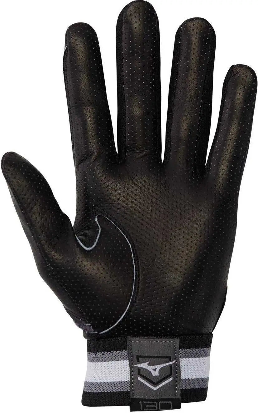 Mizuno 330395 B-130 Batting Gloves - Black Charcoal