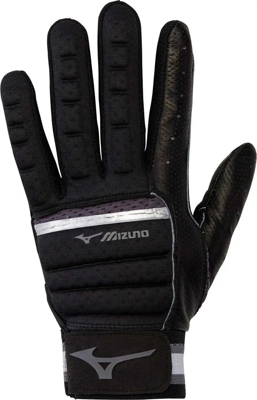 Mizuno 330395 B-130 Batting Gloves - Black Charcoal