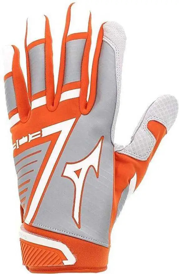 Mizuno 330396 B-303 Batting Gloves - Orange White