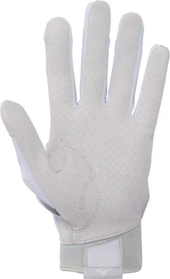 Mizuno 330397 B-303 Youth Batting Gloves - White Gray