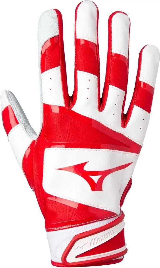 Mizuno 330417 B-303 Adult Baseball Batting Glove - Red