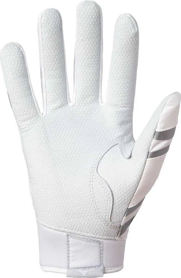 Mizuno 330417 B-303 Adult Baseball Batting Glove - White