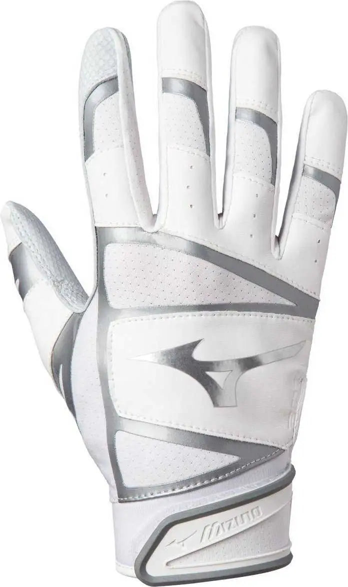 Mizuno 330417 B-303 Adult Baseball Batting Glove - White