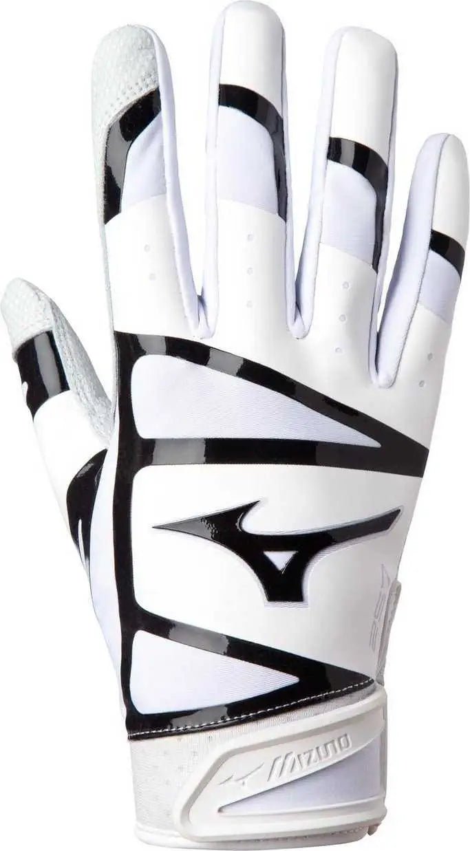 Mizuno 330419 F-257 Women’s Softball Batting Glove - White Black