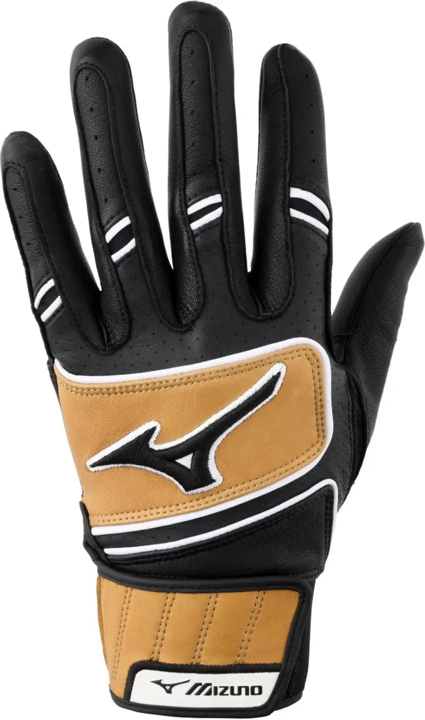 Mizuno 330440 Pro Select Adult Baseball Batting Glove - Black