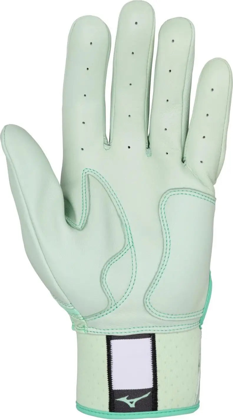 Mizuno 330440 Pro Select Adult Baseball Batting Glove - Mint