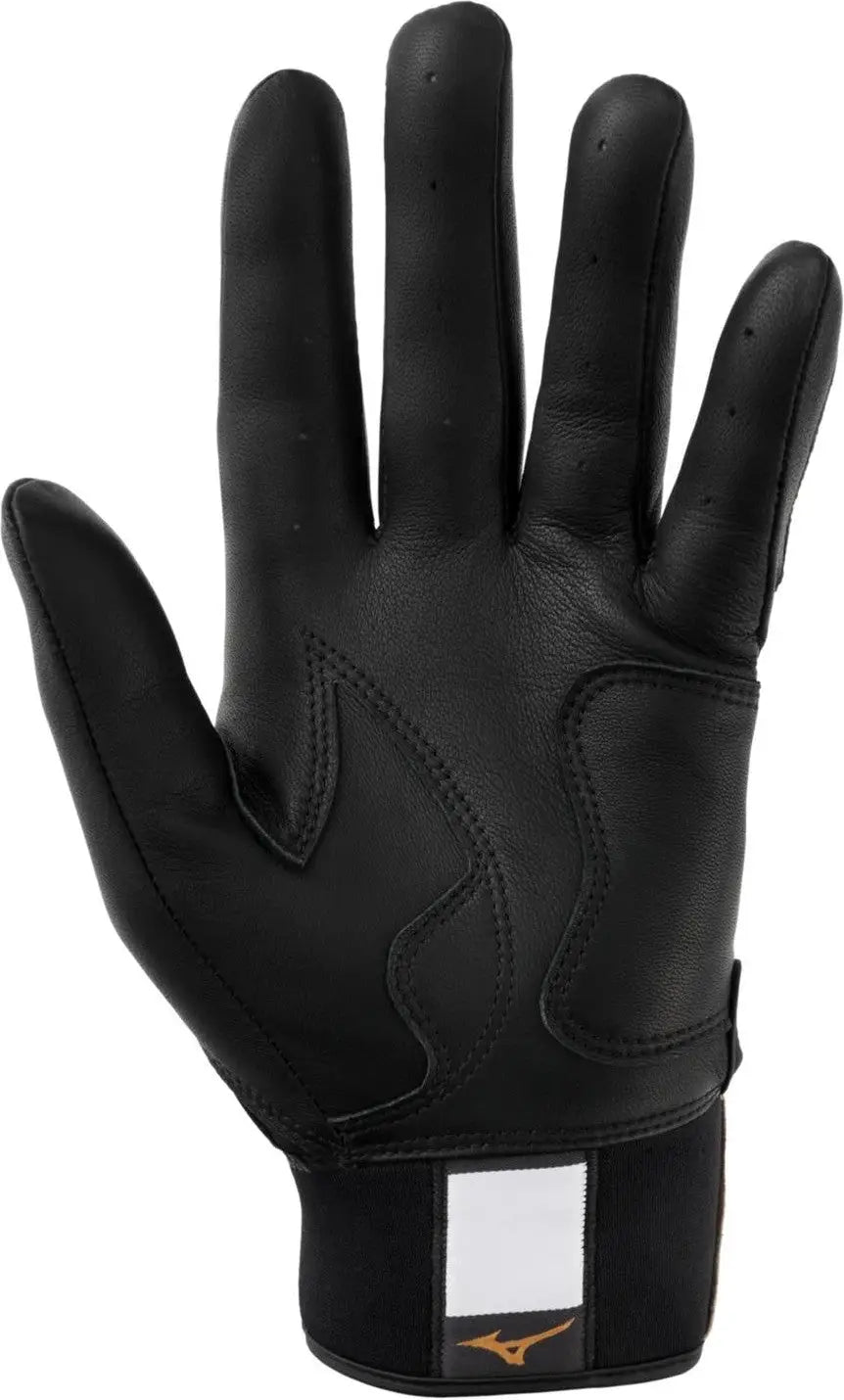 Mizuno 330442 Pro Select Youth Baseball Batting Glove - Black