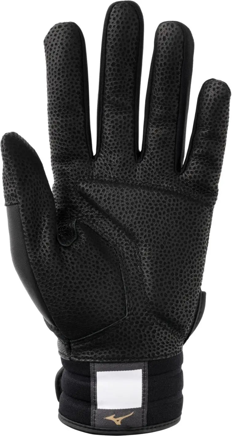 Mizuno 330443 Pro Select Fastpitch Women’s Softball Batting Glove - Black-gold