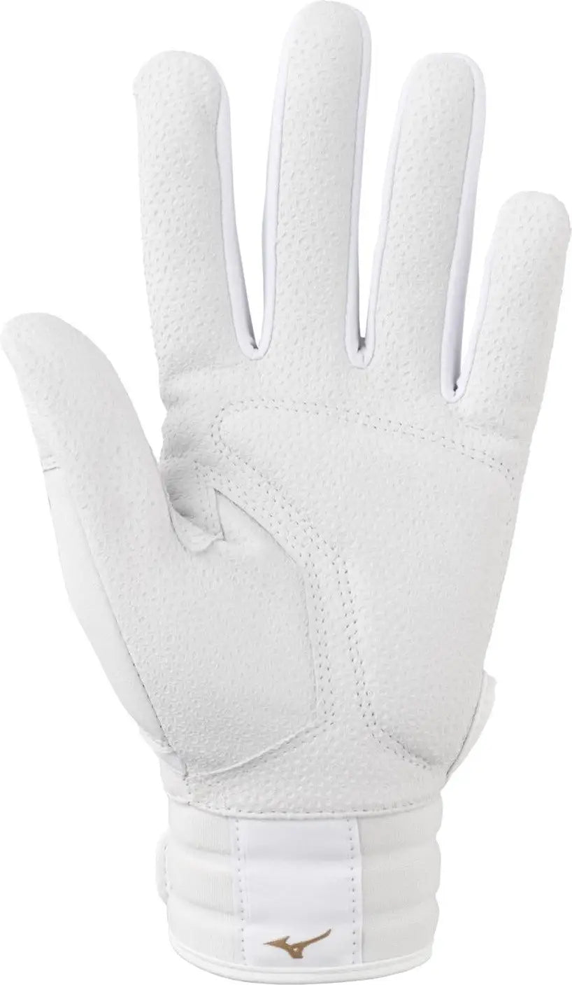 Mizuno 330443 Pro Select Fastpitch Women’s Softball Batting Glove - White