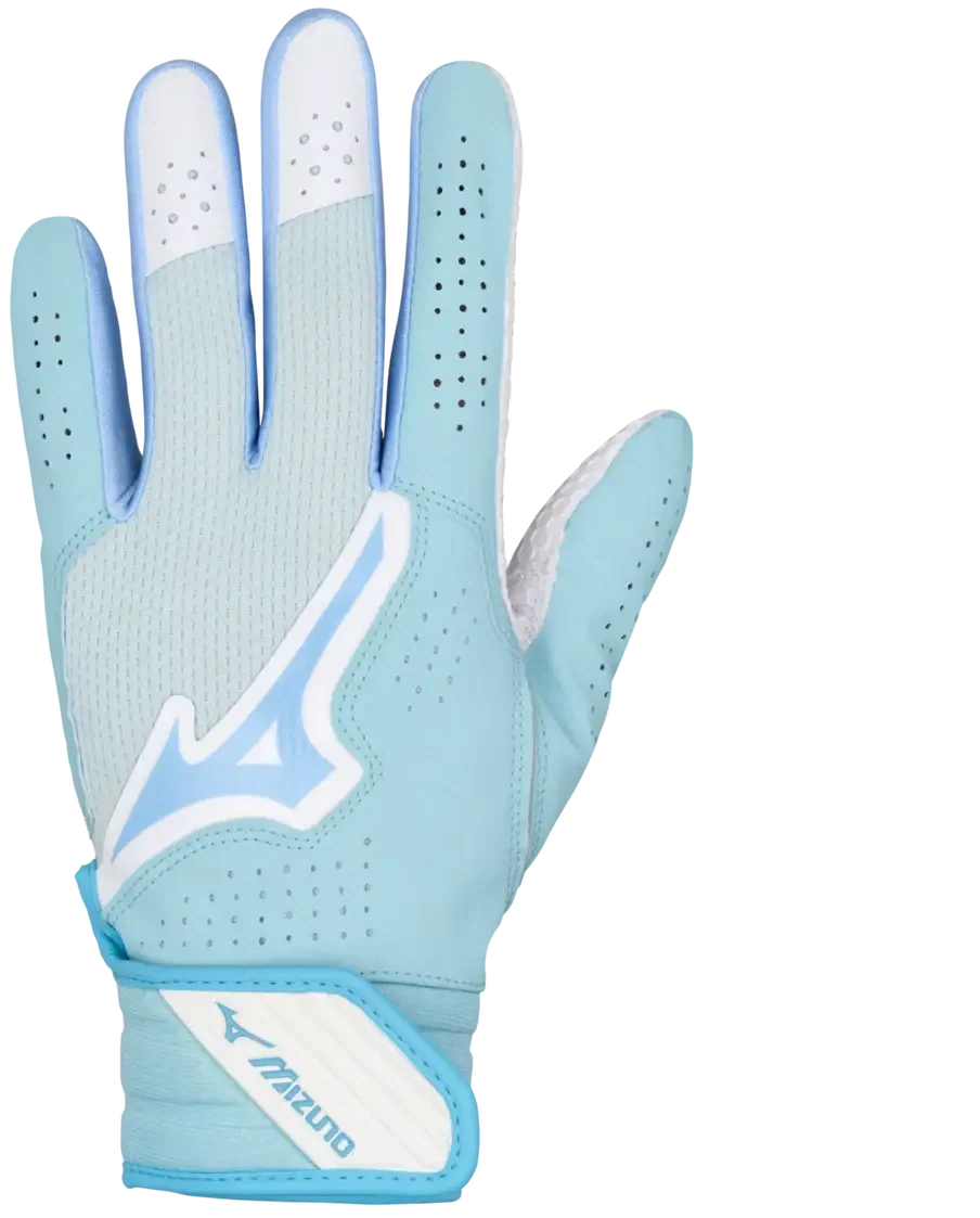 Mizuno 330464 Finch Adult Softball Batting Glove - Light Blue - Xs