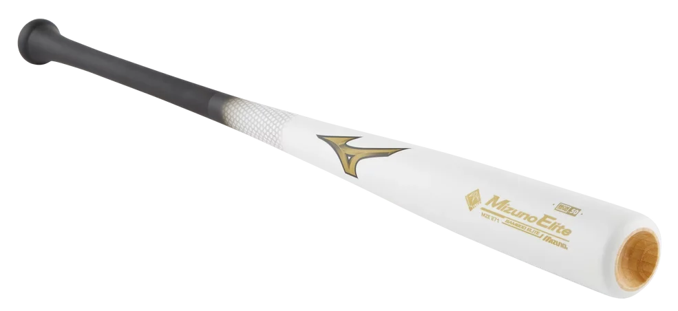Mizuno 340462 Bamboo Elite Woodl Bat Mze 271 - White Black