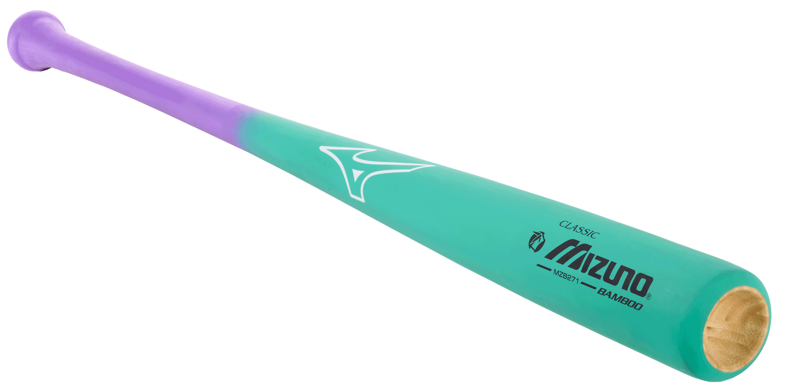 Mizuno 340464 Mzb 271 Bamboo Classic Wood Baseball Bat - Teal-purple