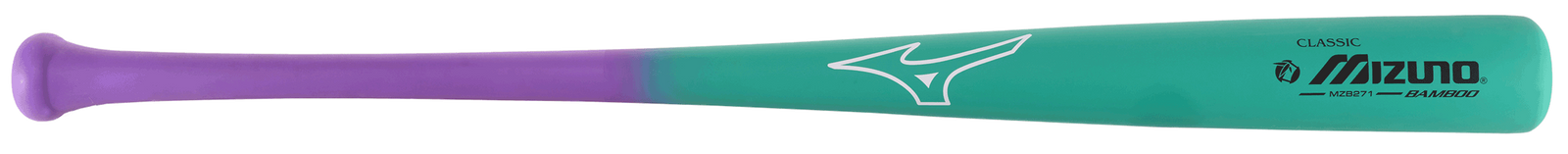 Mizuno 340464 Mzb 271 Bamboo Classic Wood Baseball Bat - Teal-purple