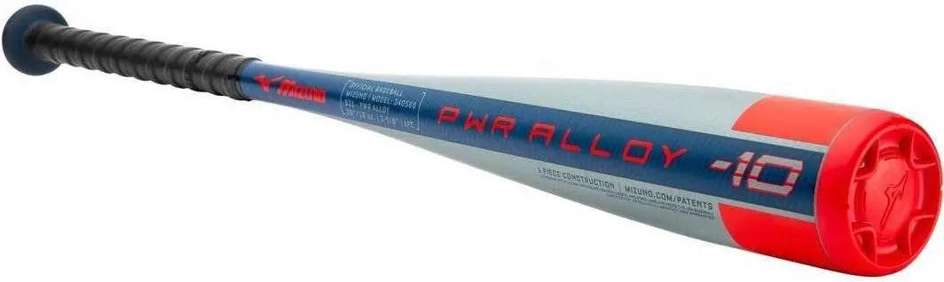 Mizuno 340568 B21-pwr Alloy - Big Barrel Youth Usa Baseball Bat (-10) - Gray Red