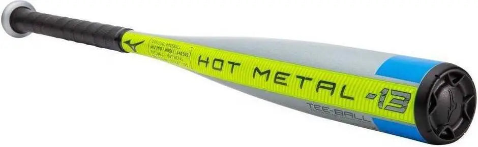 Mizuno 340569 B21-hot Metal - Tee Ball Usa Baseball Bat (-13) - Light Gray Neon Green