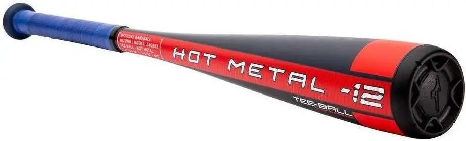 Mizuno 340593 B21-hot Metal - Big Barrel Tee Ball Usa Baseball Bat (-12) - Navy Red
