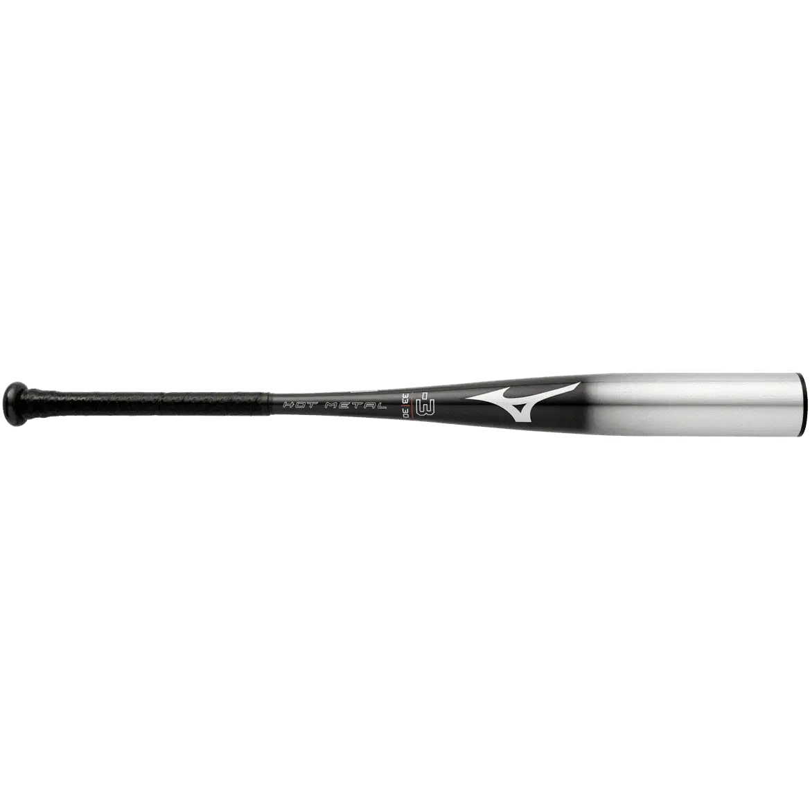 Mizuno 340613 B22-hot Metal - Bbcor Baseball Bat (-3) - Black Gray