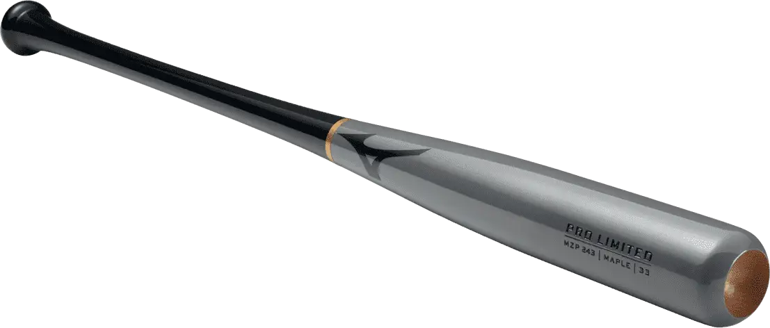 Mizuno 340629 Mzp 243 Pro Limited Maple Wood Baseball Bat - Gray Black
