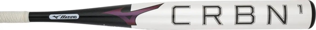 Mizuno 340659 Crbn1 Fastpitch Softball Bat (-10) - White Black
