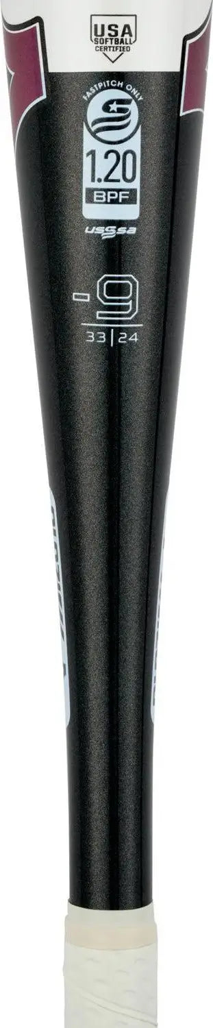 Mizuno 340660 Crbn1 Fastpitch Softball Bat (-9) - White Black